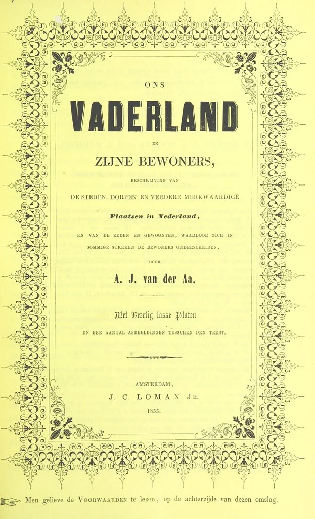 An illustration from Ons Vaderland en zijne Bewoners ... Met ... platen, etc, 1855, leaf 101