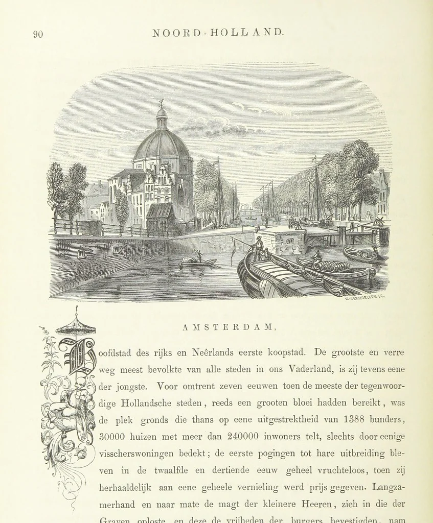 An illustration from Ons Vaderland en zijne Bewoners ... Met ... platen, etc, 1855, leaf 158