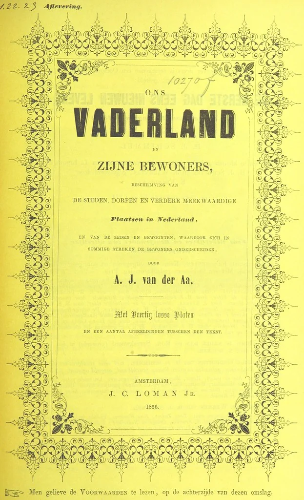 An illustration from Ons Vaderland en zijne Bewoners ... Met ... platen, etc, 1855, leaf 267