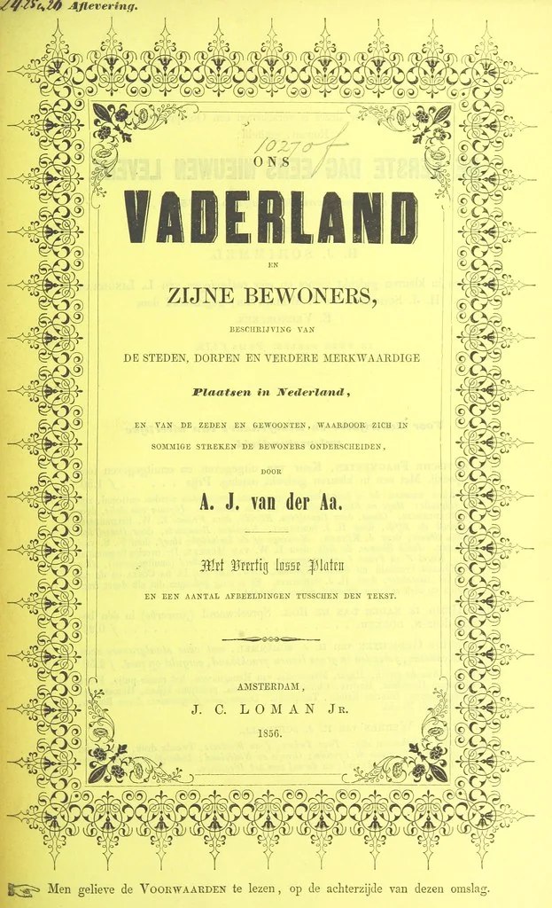 An illustration from Ons Vaderland en zijne Bewoners ... Met ... platen, etc, 1855, leaf 299