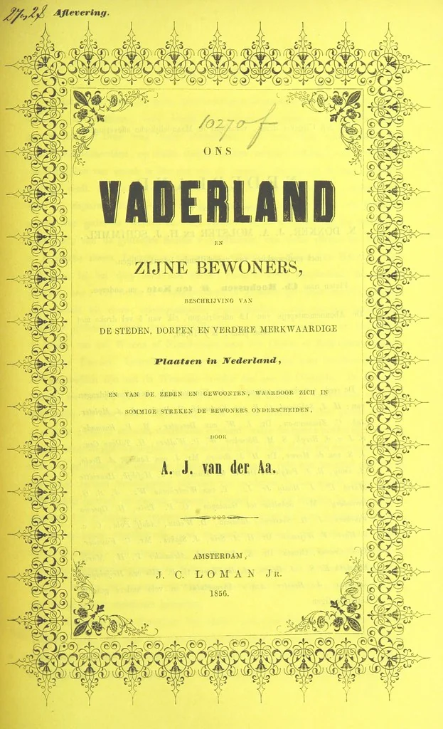 An illustration from Ons Vaderland en zijne Bewoners ... Met ... platen, etc, 1855, leaf 337