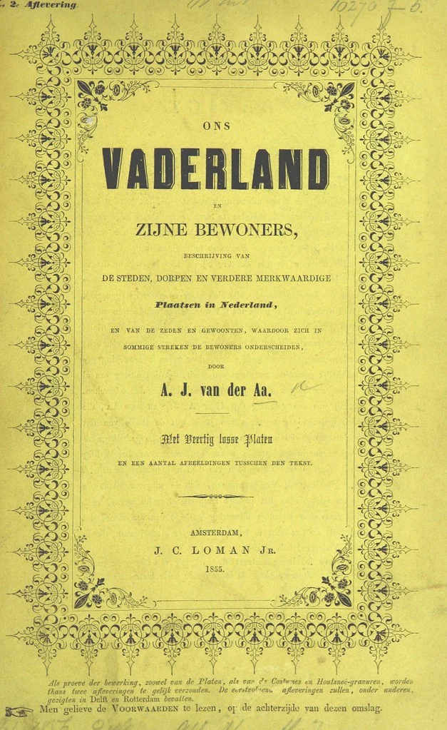 An illustration from Ons Vaderland en zijne Bewoners ... Met ... platen, etc, 1855, leaf 7