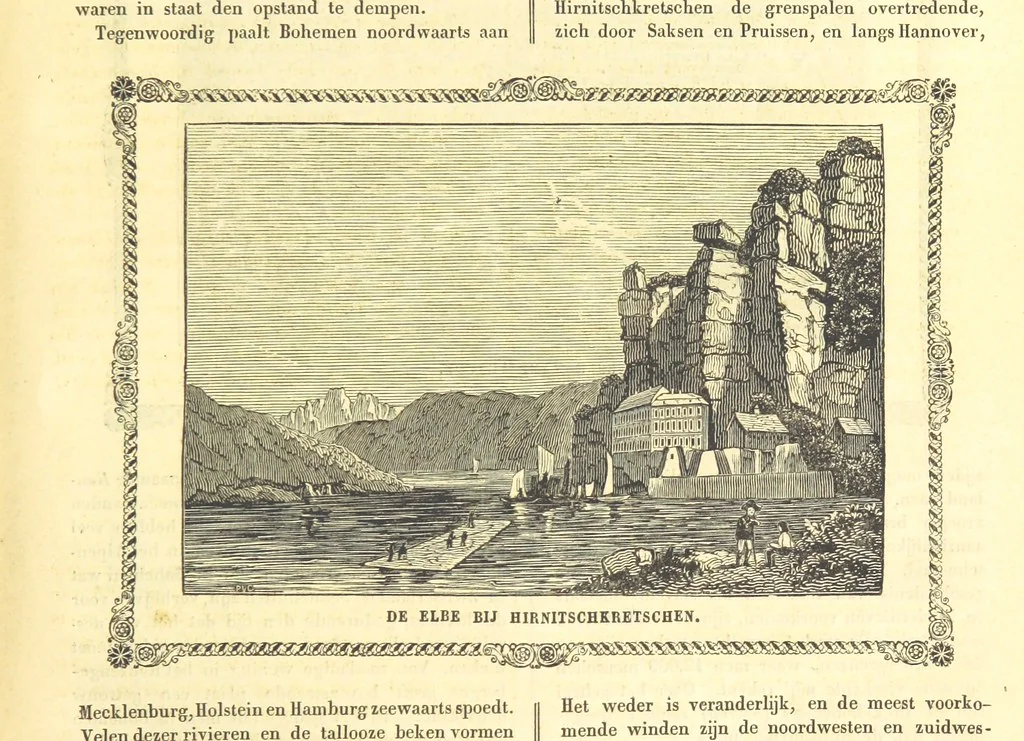 An illustration from De Aardbol. Magazijn van hedendaagsche land- en volkenkunde ... Met platen en kaarten. [Deel 4-9 by P. H. W, 1839, leaf 133