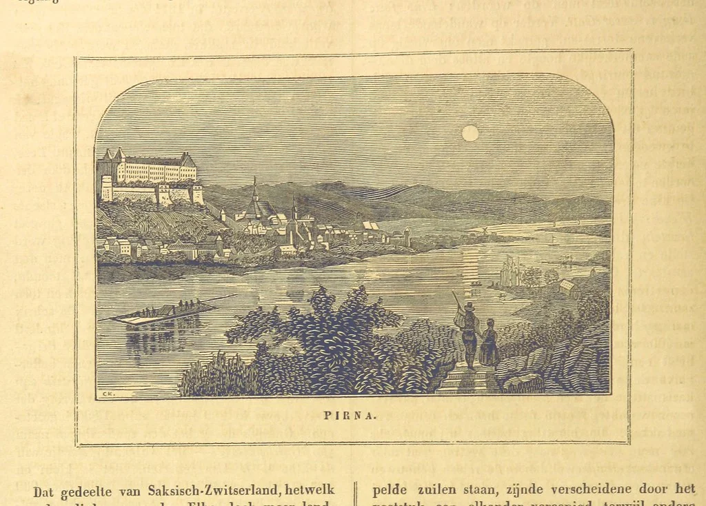 An illustration from De Aardbol. Magazijn van hedendaagsche land- en volkenkunde ... Met platen en kaarten. [Deel 4-9 by P. H. W, 1839, leaf 334