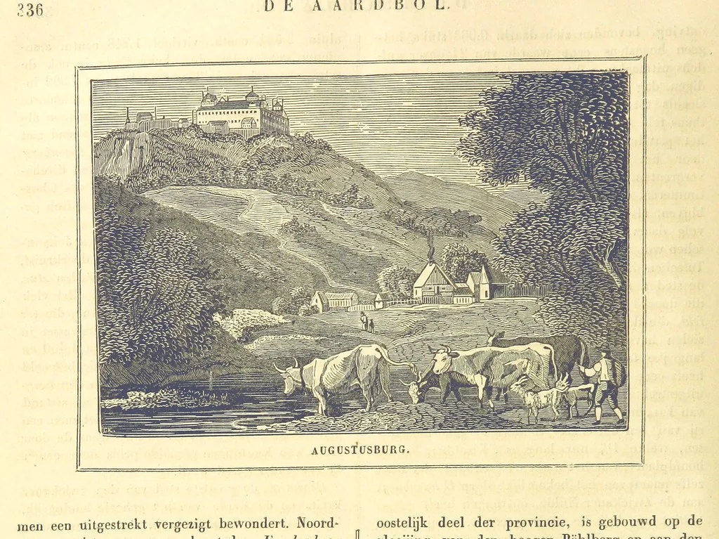 An illustration from De Aardbol. Magazijn van hedendaagsche land- en volkenkunde ... Met platen en kaarten. [Deel 4-9 by P. H. W, 1839, leaf 344