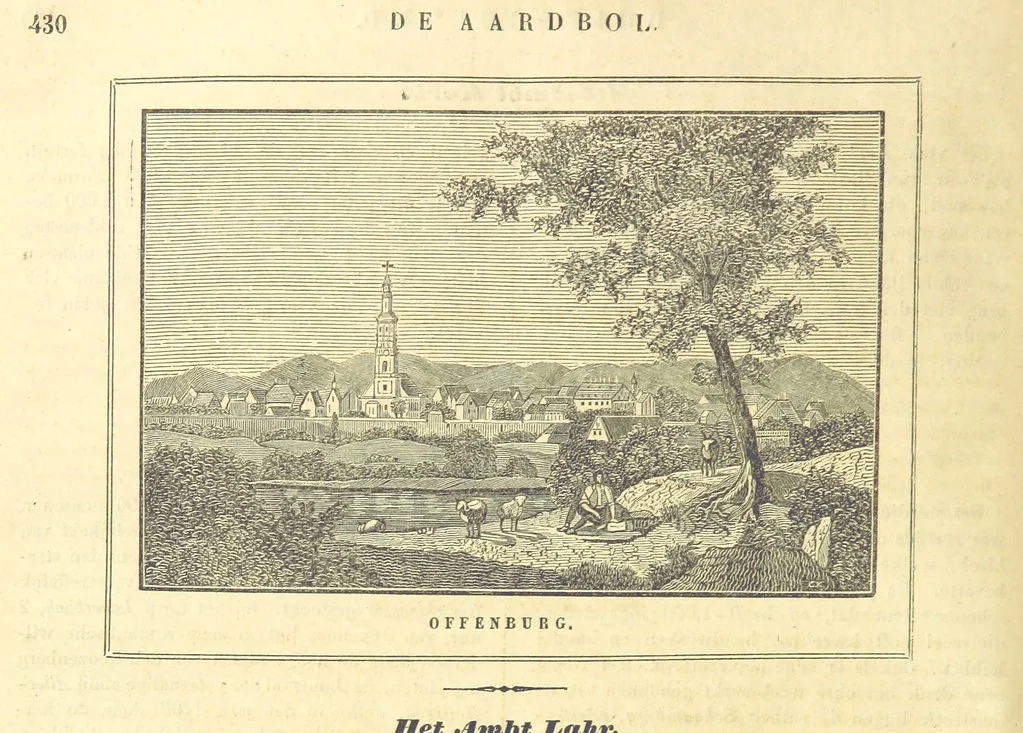An illustration from De Aardbol. Magazijn van hedendaagsche land- en volkenkunde ... Met platen en kaarten. [Deel 4-9 by P. H. W, 1839, leaf 438