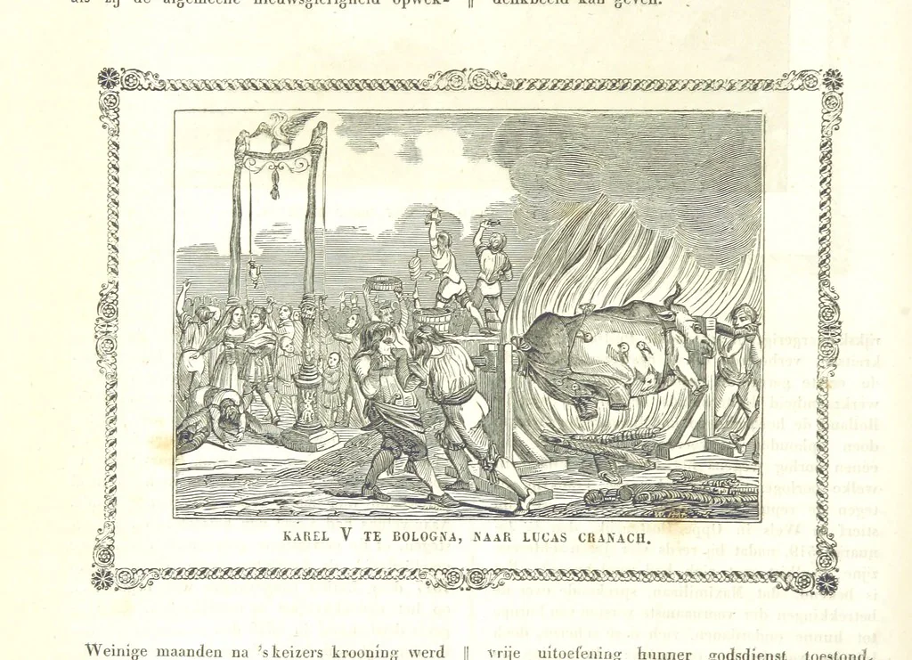 An illustration from De Aardbol. Magazijn van hedendaagsche land- en volkenkunde ... Met platen en kaarten. [Deel 4-9 by P. H. W, 1839, leaf 44