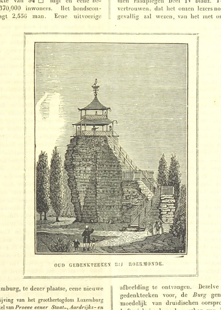 An illustration from De Aardbol. Magazijn van hedendaagsche land- en volkenkunde ... Met platen en kaarten. [Deel 4-9 by P. H. W, 1839, leaf 509