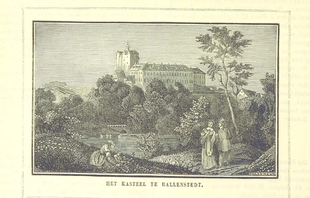 An illustration from De Aardbol. Magazijn van hedendaagsche land- en volkenkunde ... Met platen en kaarten. [Deel 4-9 by P. H. W, 1839, leaf 590