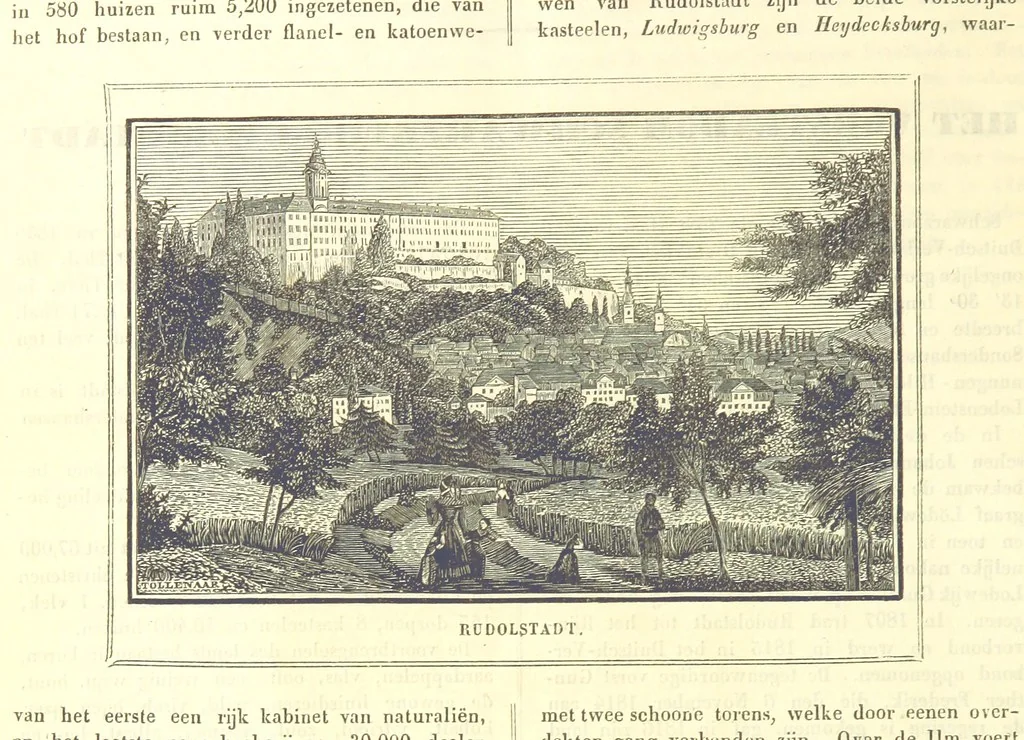 An illustration from De Aardbol. Magazijn van hedendaagsche land- en volkenkunde ... Met platen en kaarten. [Deel 4-9 by P. H. W, 1839, leaf 598