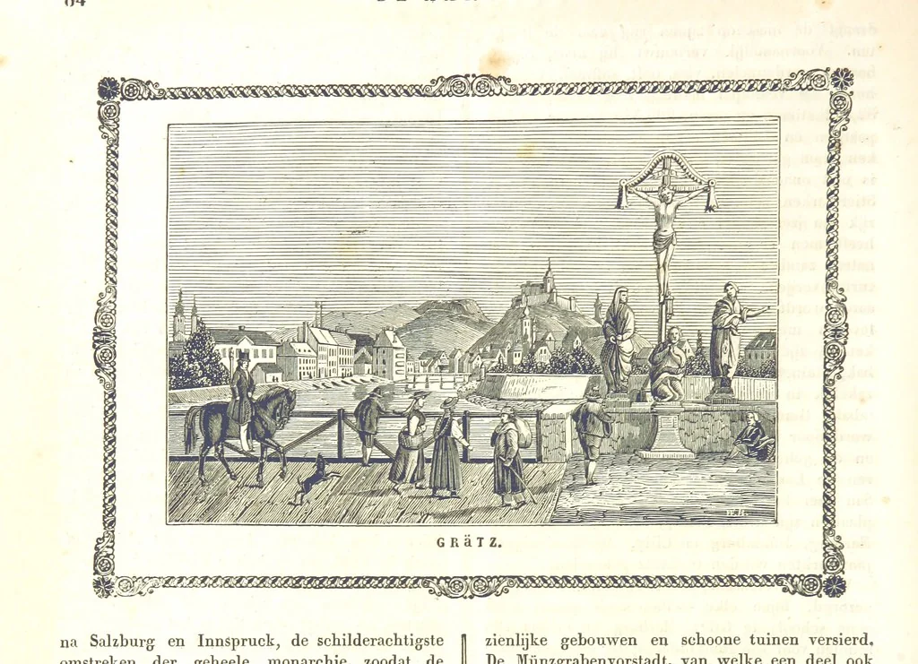 An illustration from De Aardbol. Magazijn van hedendaagsche land- en volkenkunde ... Met platen en kaarten. [Deel 4-9 by P. H. W, 1839, leaf 92