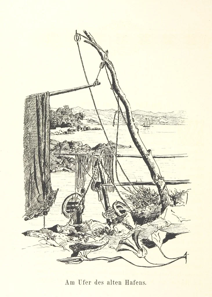 An illustration from Lose Blätter aus Abazia. Mit 32 Illustrationen. [By Louis Salvator, Archduke of Austria, 1886, leaf 144