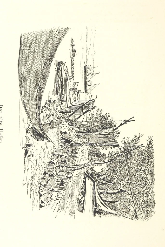 An illustration from Lose Blätter aus Abazia. Mit 32 Illustrationen. [By Louis Salvator, Archduke of Austria, 1886, leaf 150