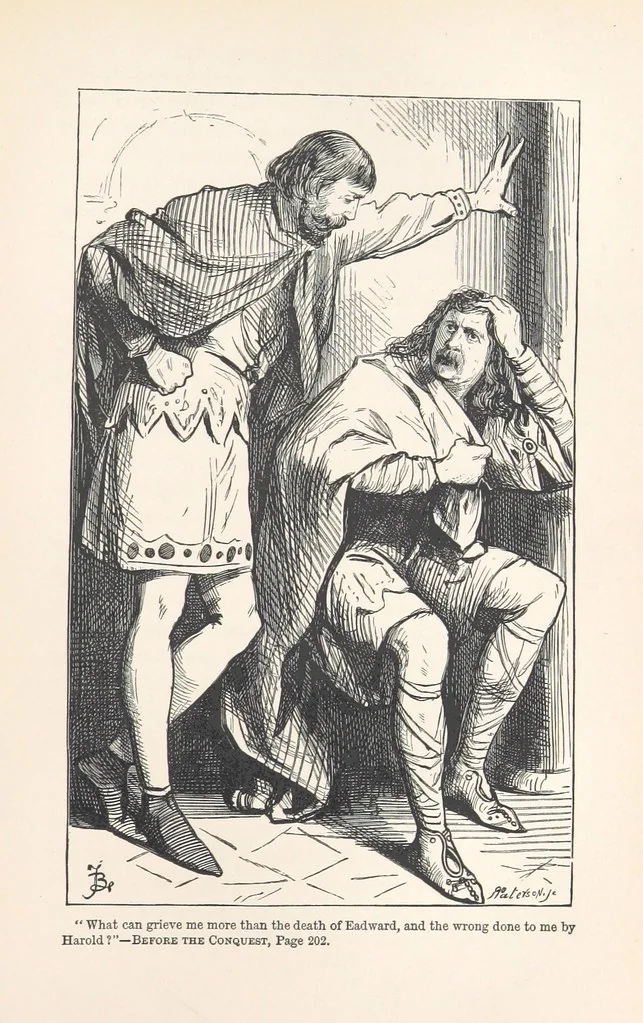 An illustration from Before the Conquest; or, English worthies in the old English period. With illustrations by F. Barnard, 1870, leaf 229