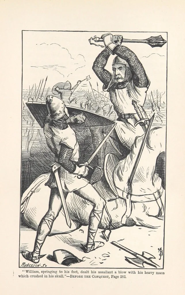 An illustration from Before the Conquest; or, English worthies in the old English period. With illustrations by F. Barnard, 1870, leaf 311