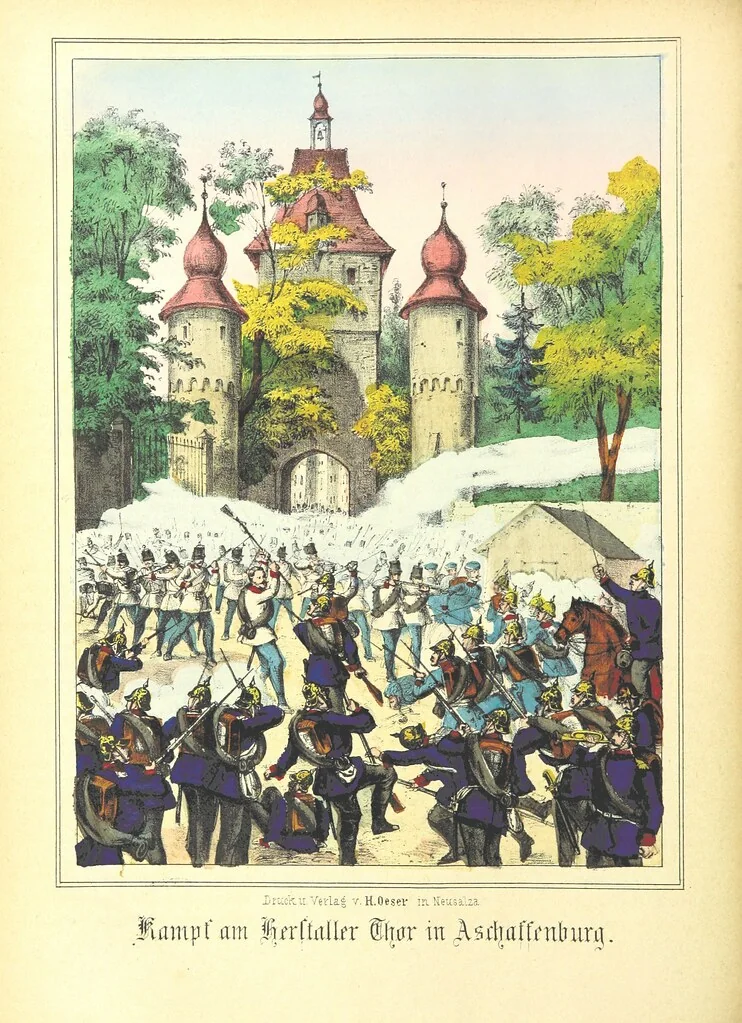An illustration from Illustrirte Kriegs-Chronik des Jahres 1866, etc, 1868, leaf 104