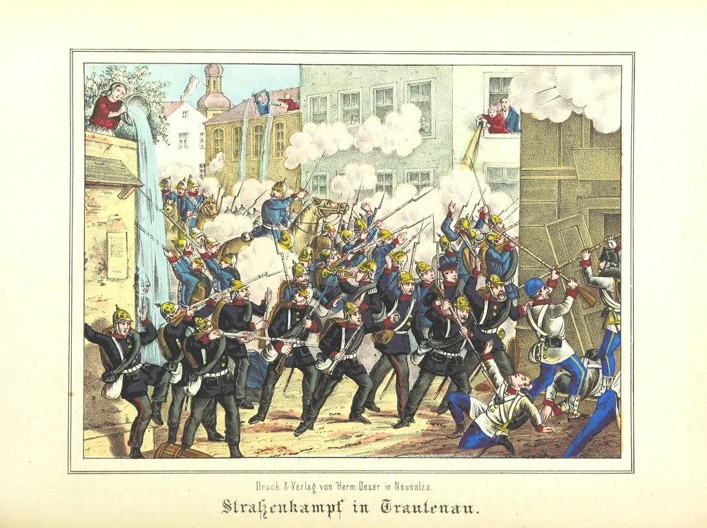 An illustration from Illustrirte Kriegs-Chronik des Jahres 1866, etc, 1868, leaf 174