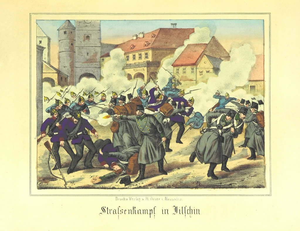 An illustration from Illustrirte Kriegs-Chronik des Jahres 1866, etc, 1868, leaf 73