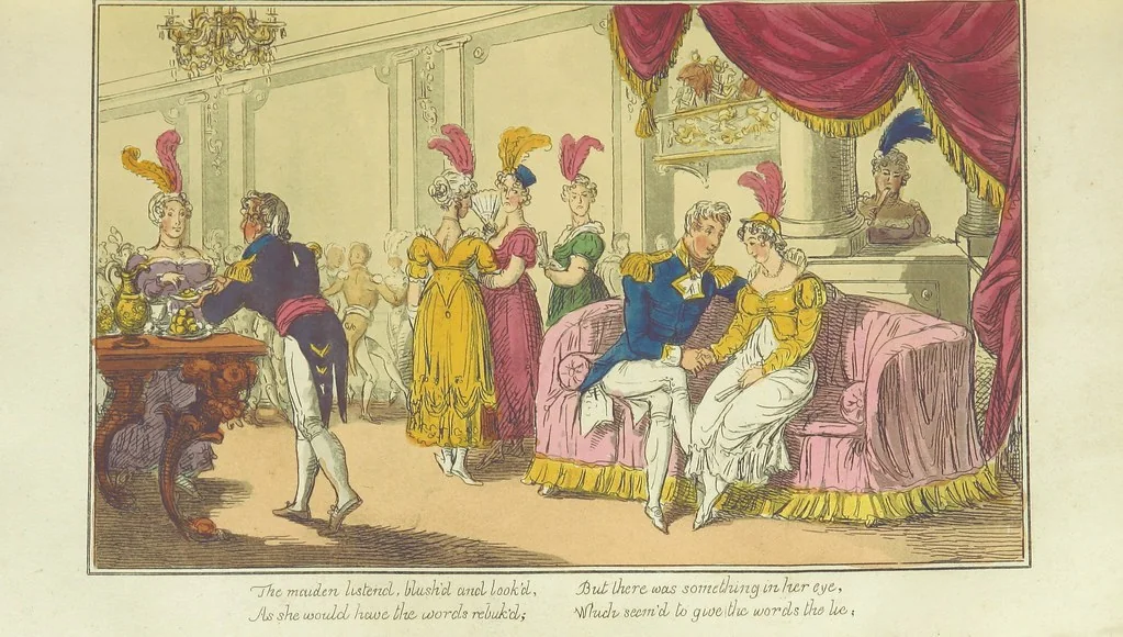 An illustration from The Adventures of a Post Captain. By a Naval Officer. [In verse.] With ... engravings, by Mr. Williams, 1817, leaf 147