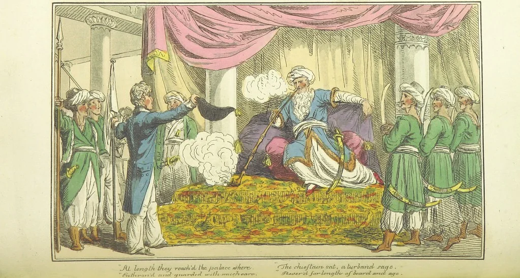 An illustration from The Adventures of a Post Captain. By a Naval Officer. [In verse.] With ... engravings, by Mr. Williams, 1817, leaf 166