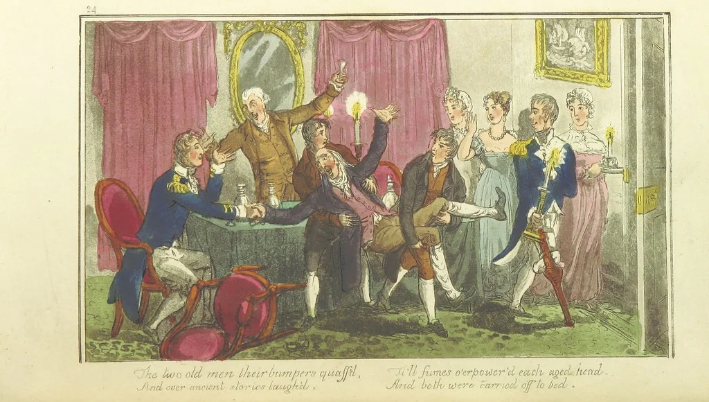 An illustration from The Adventures of a Post Captain. By a Naval Officer. [In verse.] With ... engravings, by Mr. Williams, 1817, leaf 336