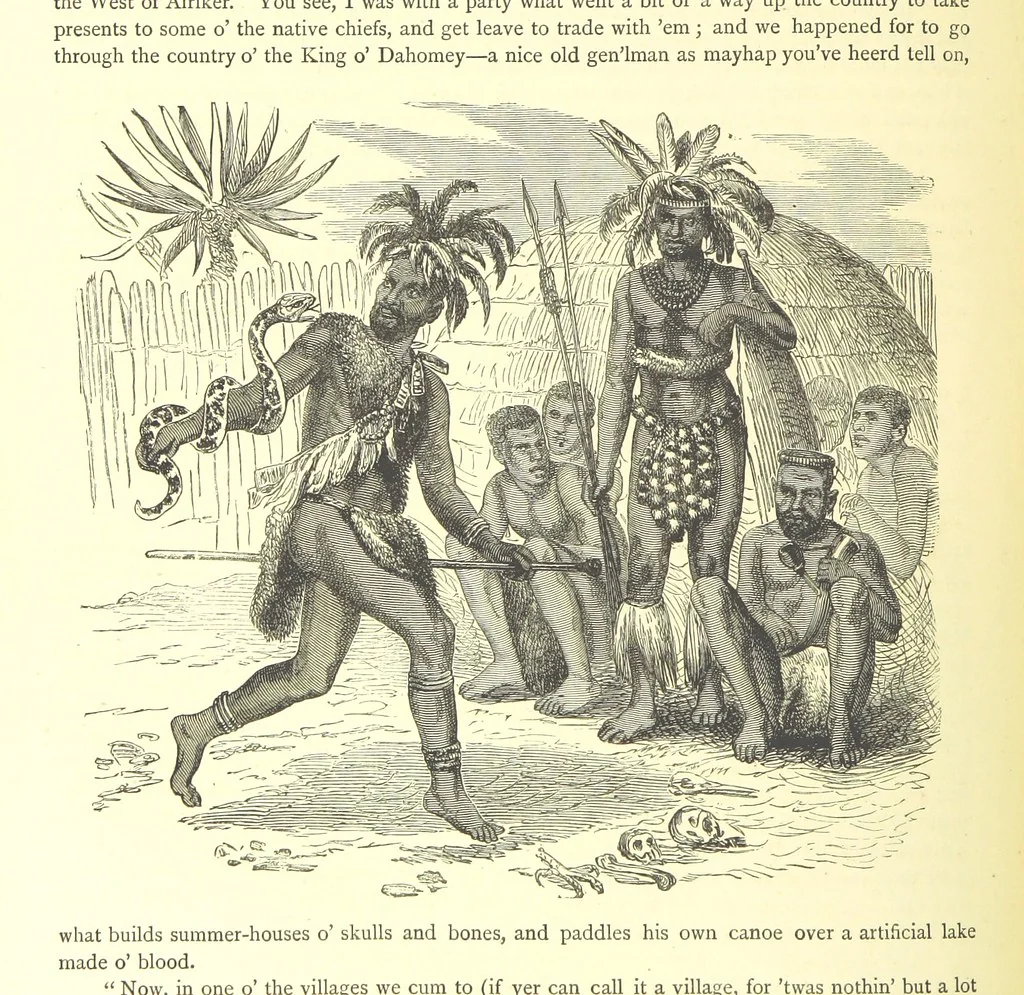 An illustration from Adventures round the World. With ... illustrations, 1880, leaf 136
