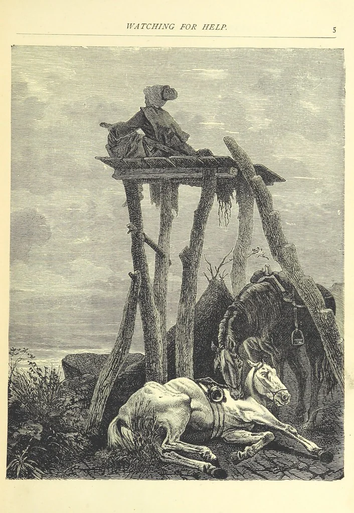 An illustration from Adventures round the World. With ... illustrations, 1880, leaf 17