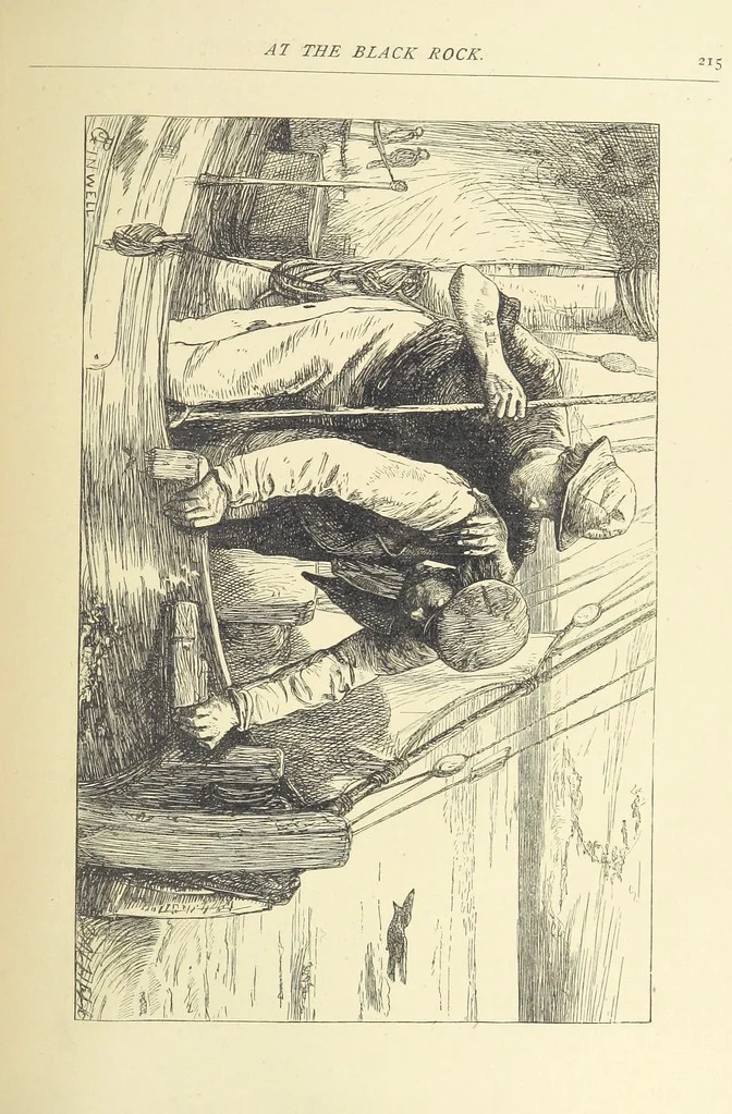 An illustration from Adventures round the World. With ... illustrations, 1880, leaf 227