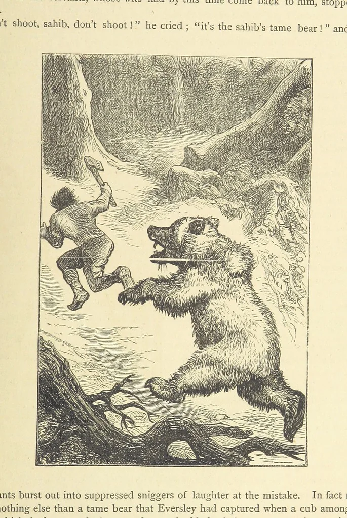 An illustration from Adventures round the World. With ... illustrations, 1880, leaf 257