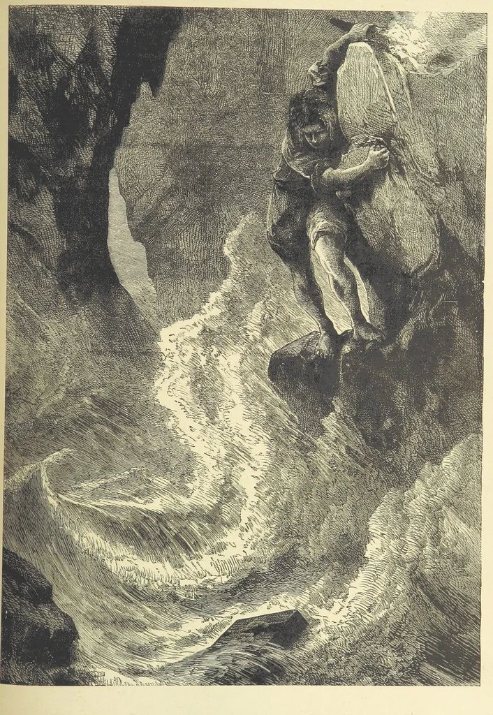 An illustration from Adventures round the World. With ... illustrations, 1880, leaf 271