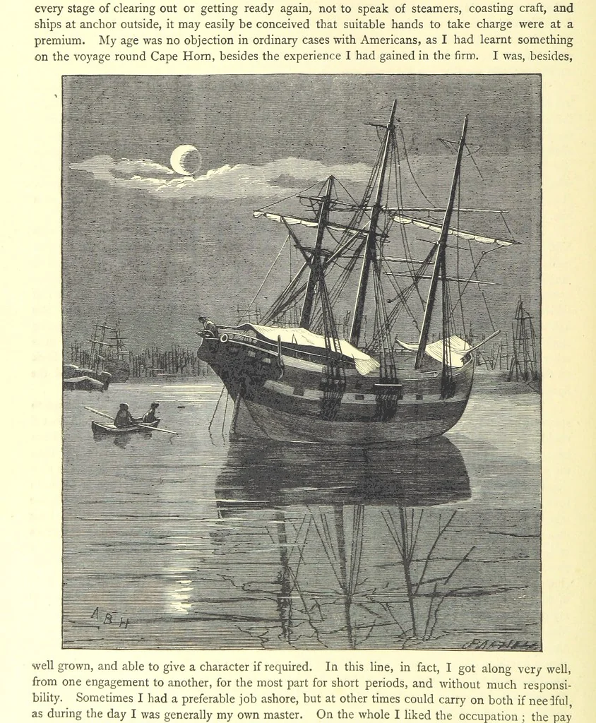 An illustration from Adventures round the World. With ... illustrations, 1880, leaf 44