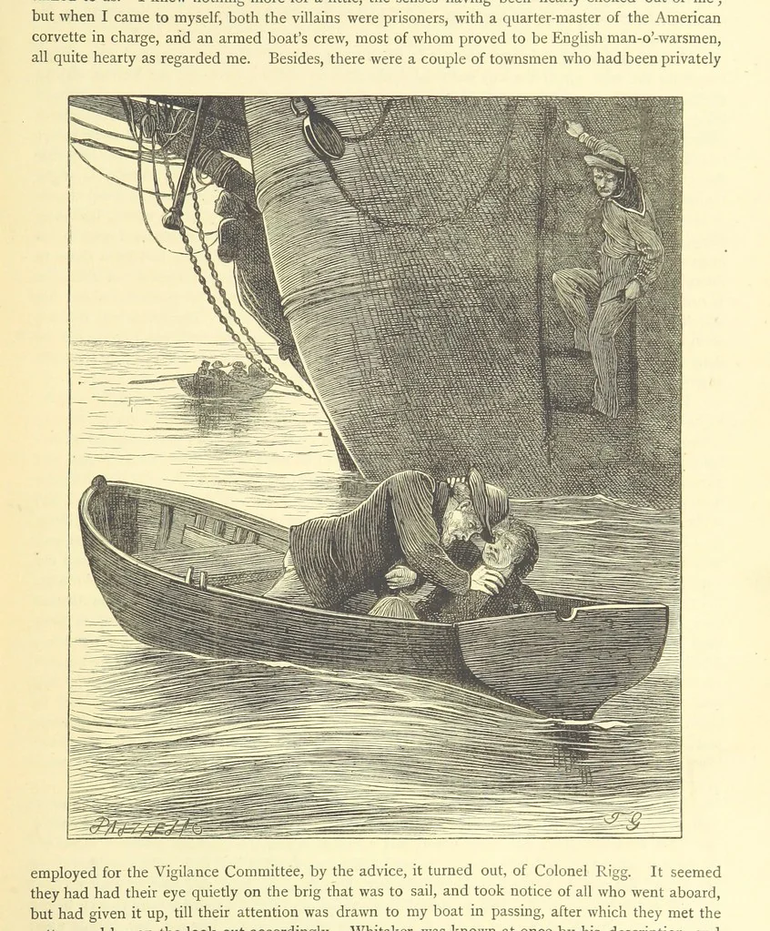 An illustration from Adventures round the World. With ... illustrations, 1880, leaf 53