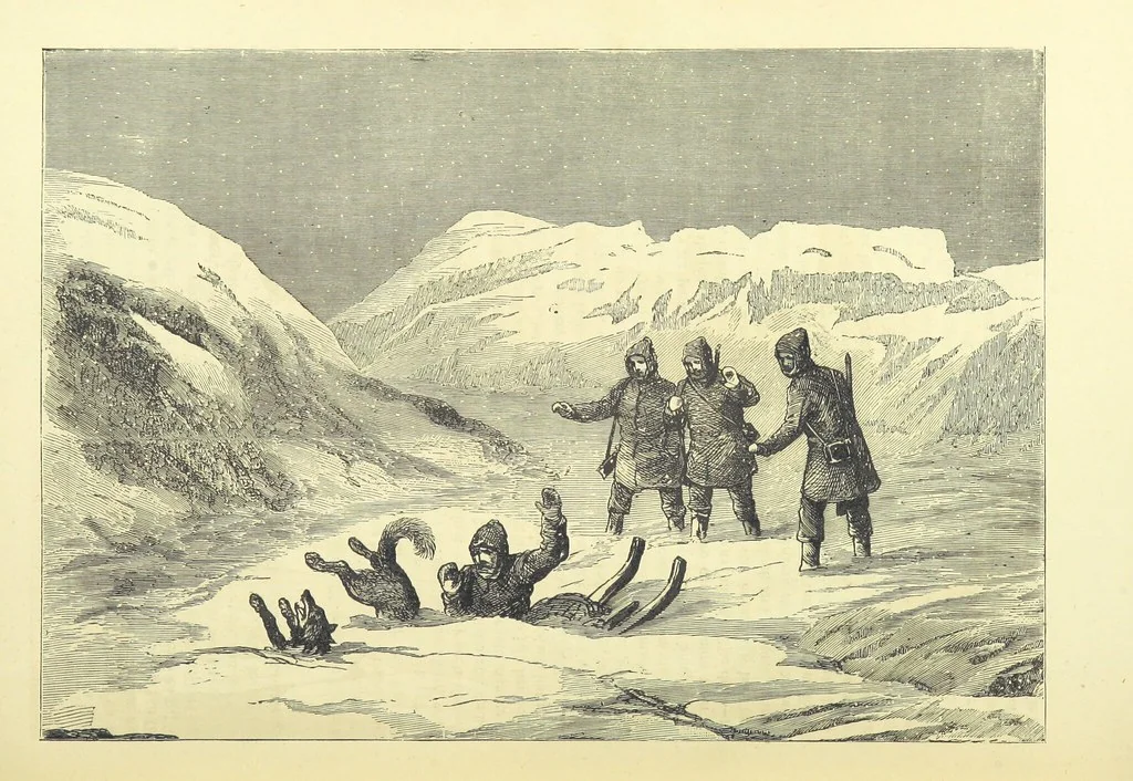 An illustration from Adventures round the World. With ... illustrations, 1880, leaf 73