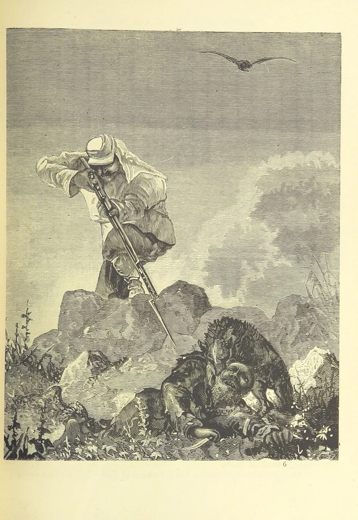 An illustration from Adventures round the World. With ... illustrations, 1880, leaf 93