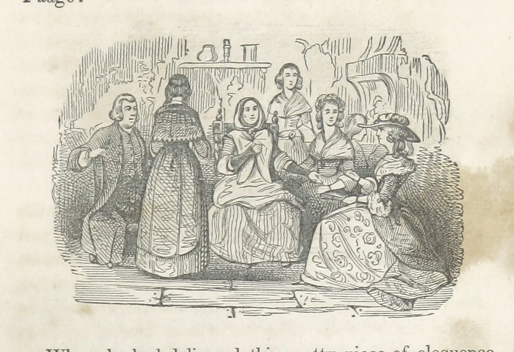 An illustration from The Vicar of Wakefield ... Illustrated with numerous engravings. With an account of the author's life and writings by J. Aikin, 1850, leaf 113