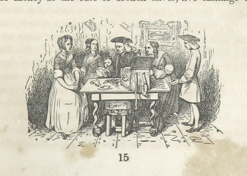An illustration from The Vicar of Wakefield ... Illustrated with numerous engravings. With an account of the author's life and writings by J. Aikin, 1850, leaf 119