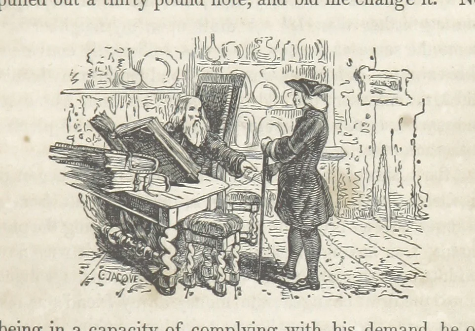 An illustration from The Vicar of Wakefield ... Illustrated with numerous engravings. With an account of the author's life and writings by J. Aikin, 1850, leaf 129