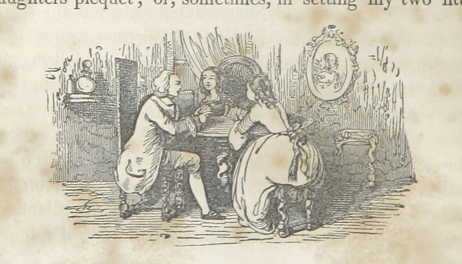 An illustration from The Vicar of Wakefield ... Illustrated with numerous engravings. With an account of the author's life and writings by J. Aikin, 1850, leaf 138