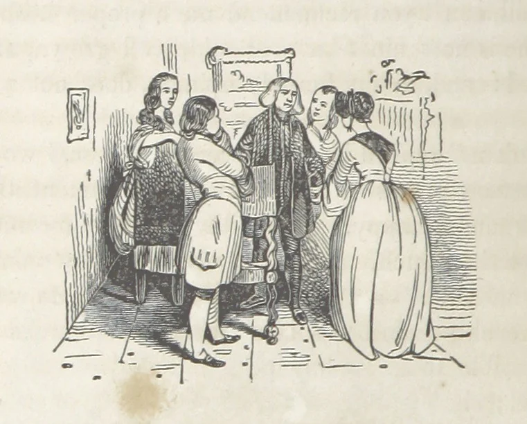 An illustration from The Vicar of Wakefield ... Illustrated with numerous engravings. With an account of the author's life and writings by J. Aikin, 1850, leaf 144