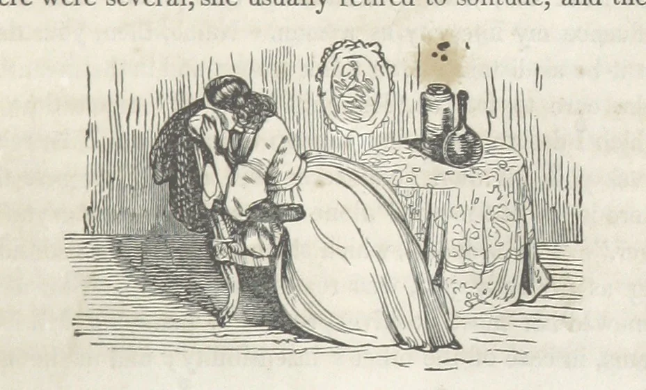 An illustration from The Vicar of Wakefield ... Illustrated with numerous engravings. With an account of the author's life and writings by J. Aikin, 1850, leaf 145