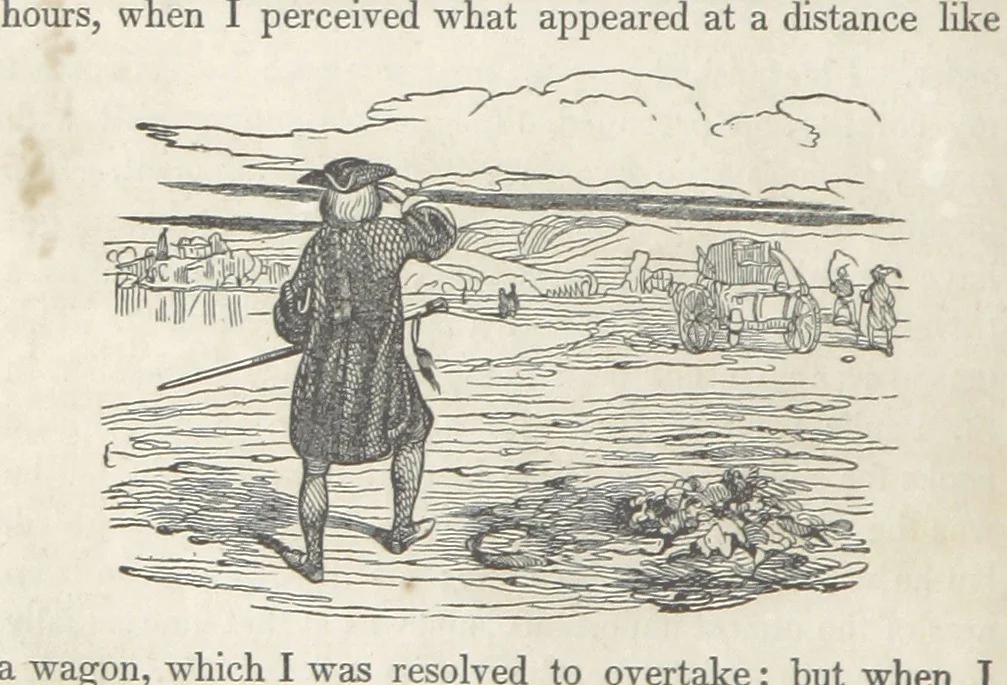 An illustration from The Vicar of Wakefield ... Illustrated with numerous engravings. With an account of the author's life and writings by J. Aikin, 1850, leaf 158