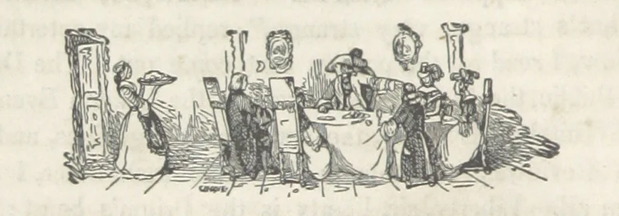 An illustration from The Vicar of Wakefield ... Illustrated with numerous engravings. With an account of the author's life and writings by J. Aikin, 1850, leaf 164