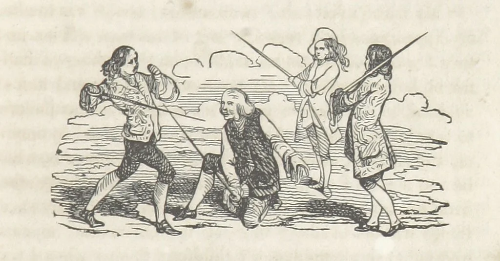 An illustration from The Vicar of Wakefield ... Illustrated with numerous engravings. With an account of the author's life and writings by J. Aikin, 1850, leaf 179