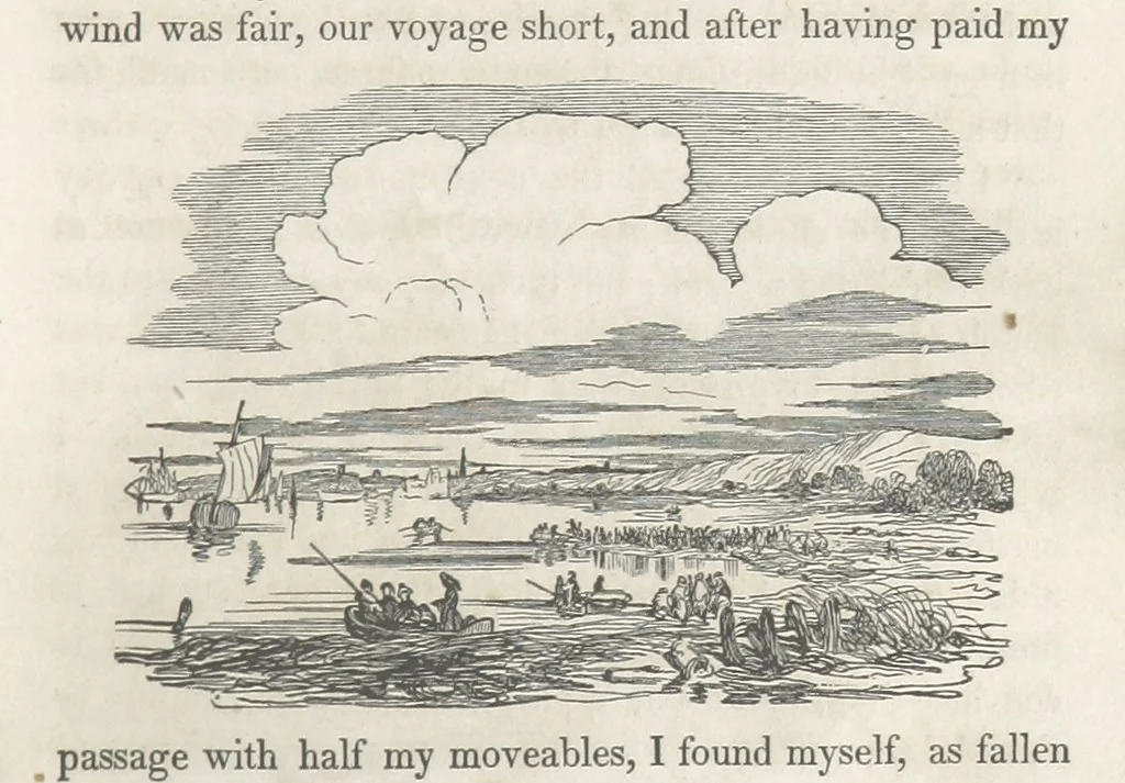An illustration from The Vicar of Wakefield ... Illustrated with numerous engravings. With an account of the author's life and writings by J. Aikin, 1850, leaf 183