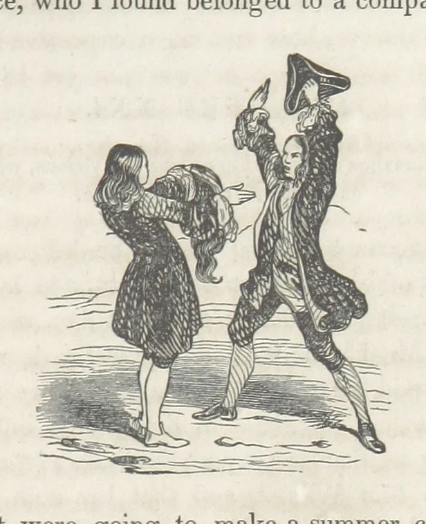 An illustration from The Vicar of Wakefield ... Illustrated with numerous engravings. With an account of the author's life and writings by J. Aikin, 1850, leaf 189