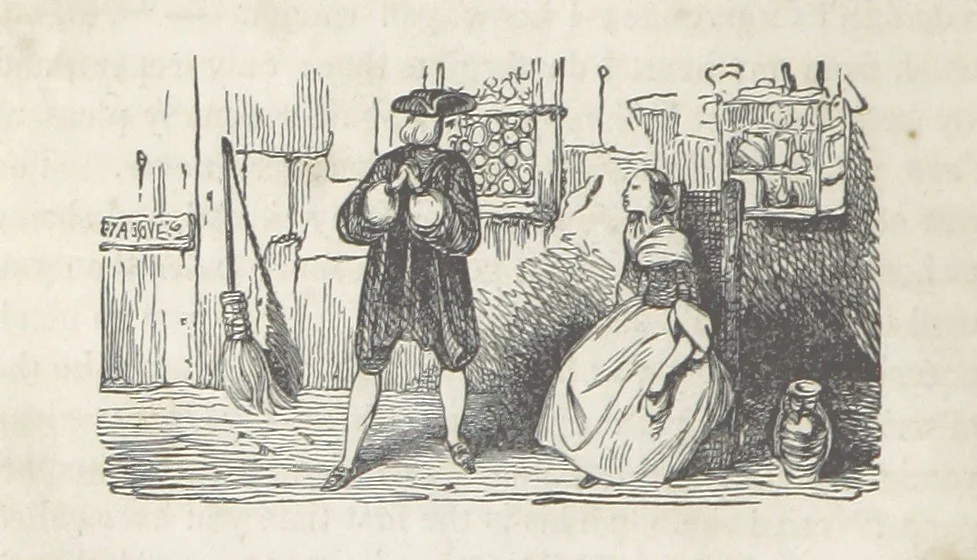 An illustration from The Vicar of Wakefield ... Illustrated with numerous engravings. With an account of the author's life and writings by J. Aikin, 1850, leaf 196