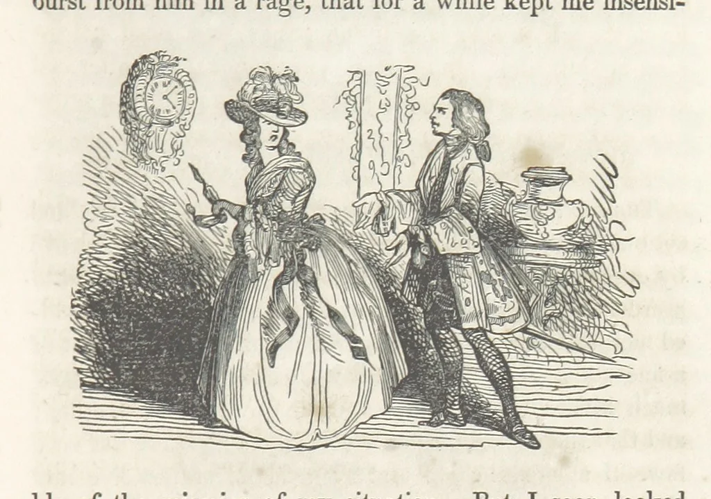 An illustration from The Vicar of Wakefield ... Illustrated with numerous engravings. With an account of the author's life and writings by J. Aikin, 1850, leaf 199