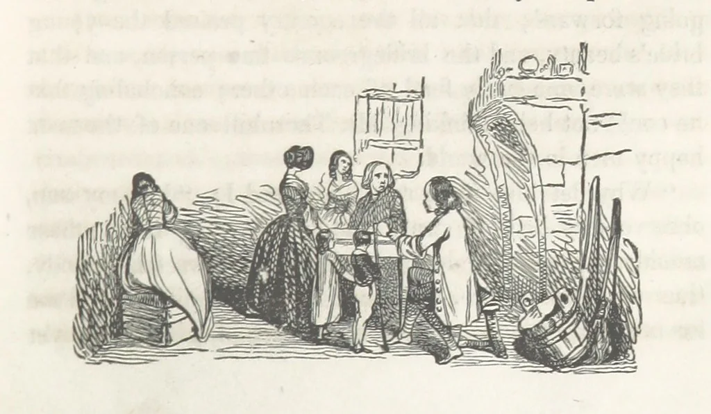 An illustration from The Vicar of Wakefield ... Illustrated with numerous engravings. With an account of the author's life and writings by J. Aikin, 1850, leaf 209