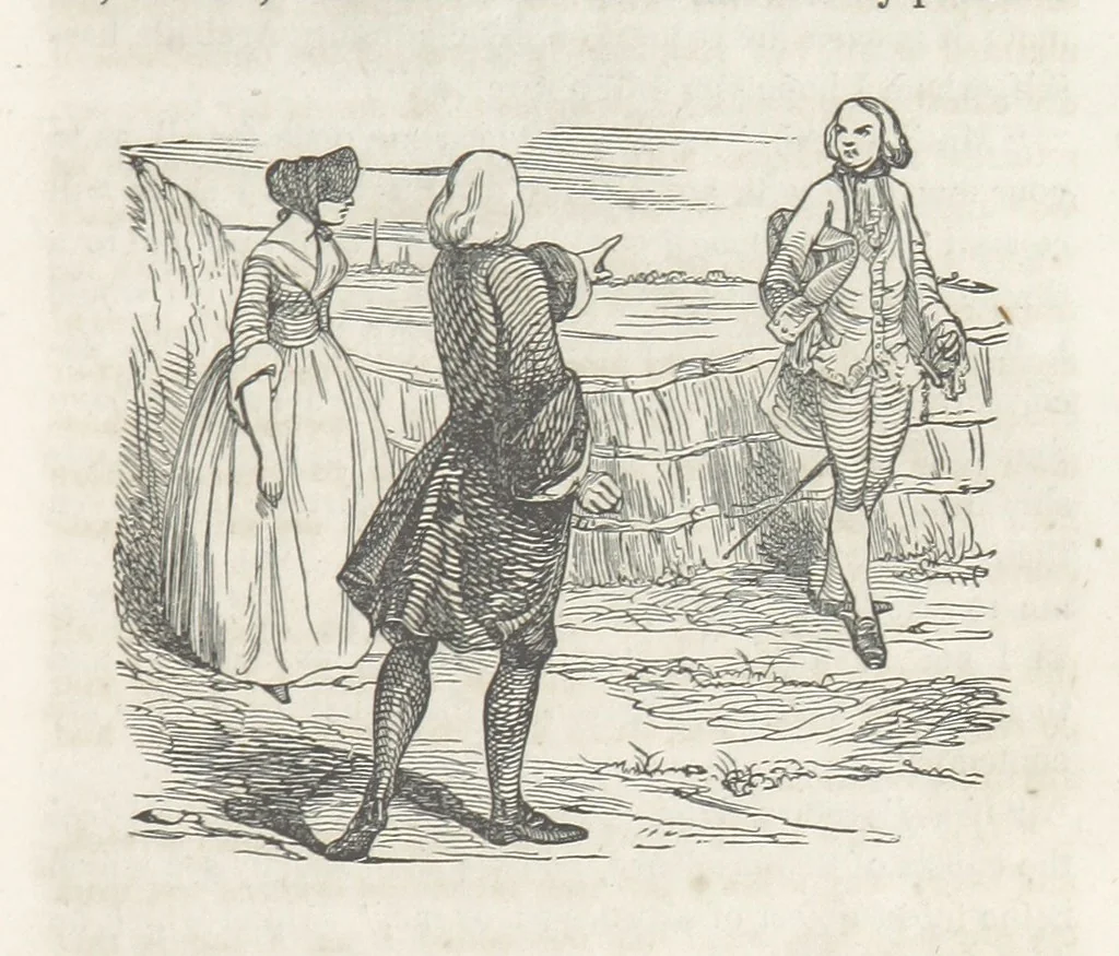 An illustration from The Vicar of Wakefield ... Illustrated with numerous engravings. With an account of the author's life and writings by J. Aikin, 1850, leaf 215