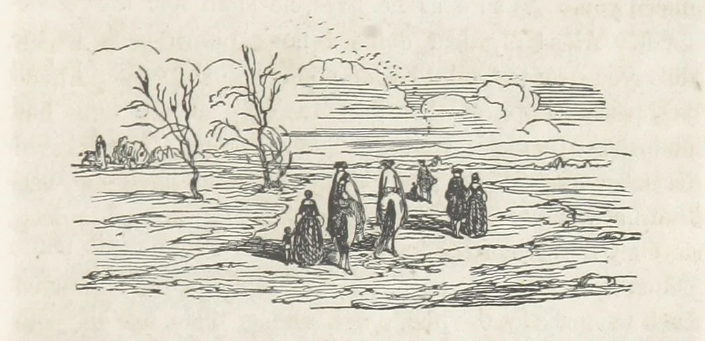 An illustration from The Vicar of Wakefield ... Illustrated with numerous engravings. With an account of the author's life and writings by J. Aikin, 1850, leaf 219
